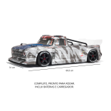 AUTOMODELO ELÉTRICO ARRMA INFRACTION 1/7 6S 4X4 RTR BRUSHLESS COM BATERIA E CARREGADOR COMPLETO ARA7615V2T2